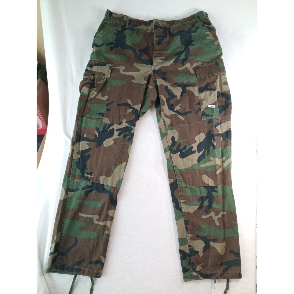 Propper BDU Cargo Pants Mens Large Long Woodland Camo Tactical Ripstop 32